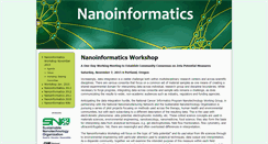 Desktop Screenshot of nanoinformatics.org